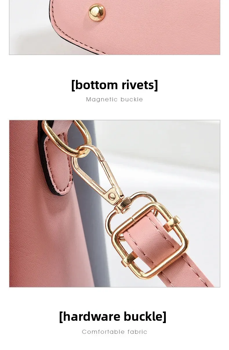 Splicing Crossbody Bag minimalistisches Design