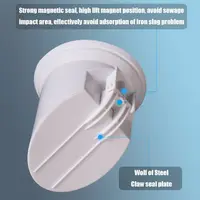 Prevent Sewage Overflow Smelly Bathroom Drains Deodorization Plastic Protection Drain White Detachable Sealing Ring 2