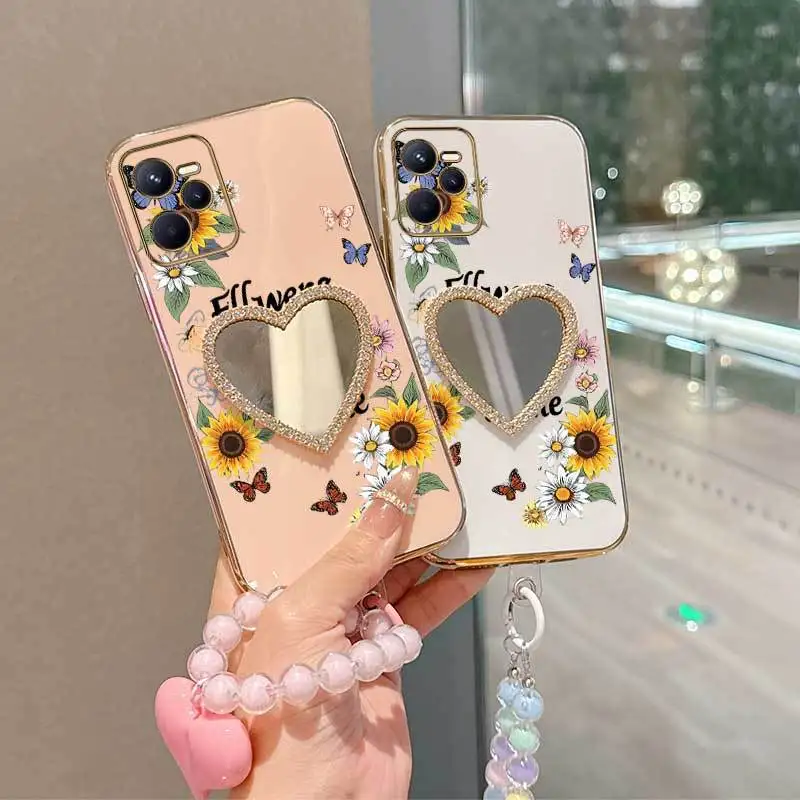 Floral Butterfly Dance Phone Case Set with Lanyard and Stand