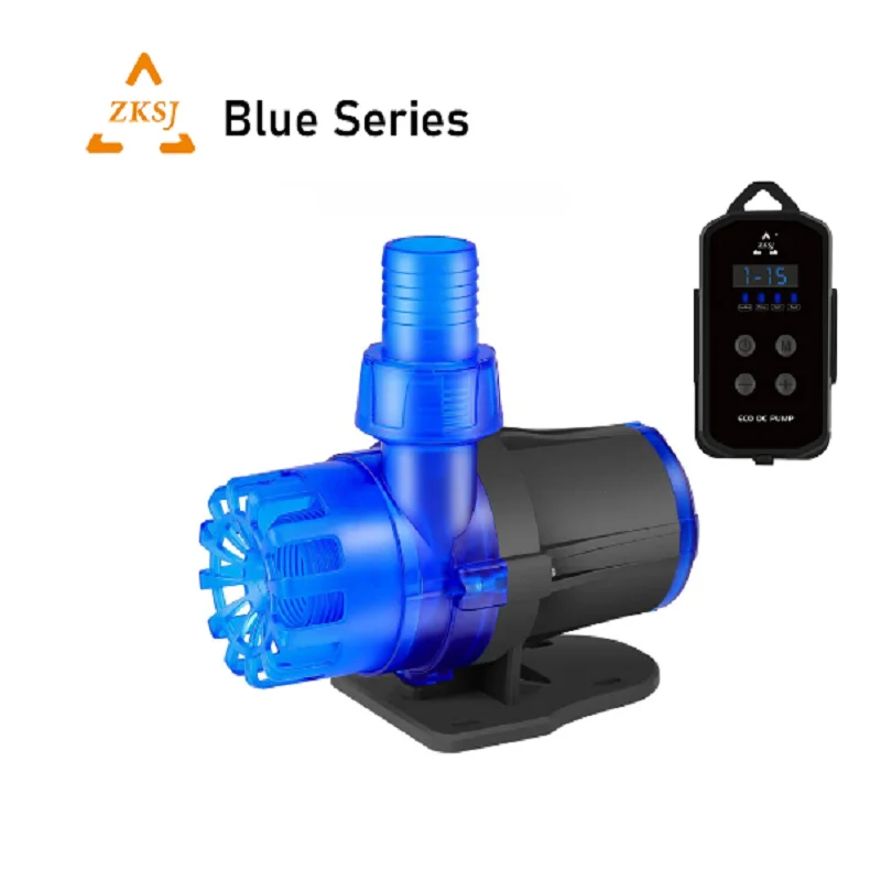 

ZKSJ Blue Series1500/2000/3000/6000/8000/12000/20000/ Super Quiet DC Aquarium Water Pump for Saltwater and Freshwater Fish Tank