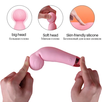 Little Devil Mini Powerful Vibrator AV Magic Wand Female G-Spot Clitoris Stimulator Vibrator Masturbator Sex Toys for Women 4