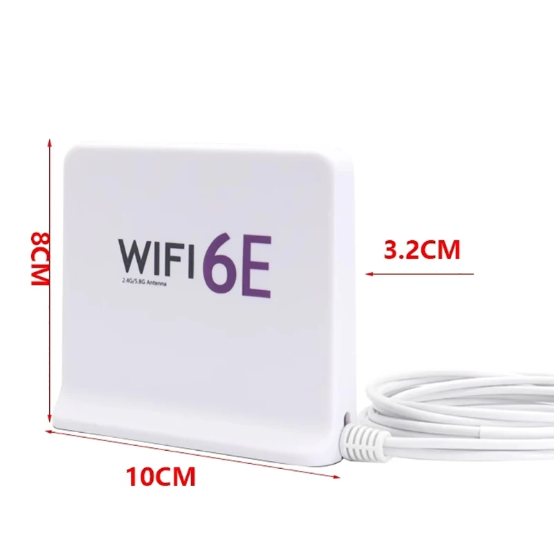 Motherboard WIFI6E Antenna 2.4G 5G 6G Tri-band Extension Cable SMA Antenna Signal Amplifier Wireless WWAN Card Router Magnetic