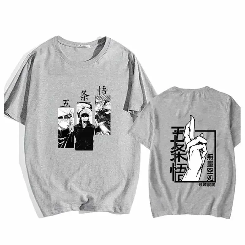 Anime Satoru Gojo Jujutsu Kaisen T Shirt Fashion Summer Loose Women Oversized Short Sleeve Sport Casual T Shirt Soft Tops 4