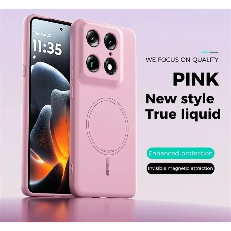 Moto Edge Liquid Silicone Magnetic Soft Phone Case - Max Hand Feel Mobile Cover