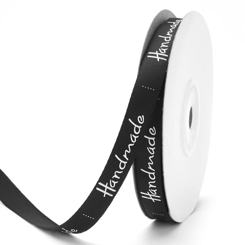 Polyester Ribbon 25 Yards 3/8'' (10mm) Handmade Design For Bow Craft Wedding Party DIY Decoration Gift Packaging Accessories