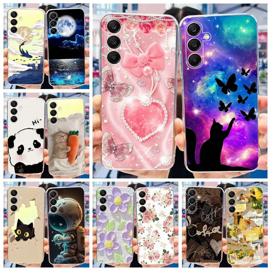 Luxury Painted Clear Silicone Case - Artistic Protective Cover