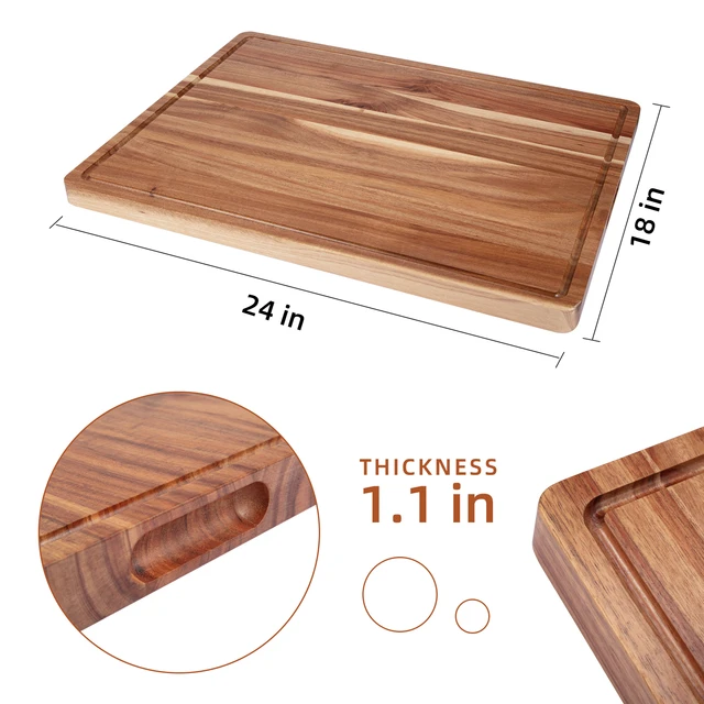 30 x 20 Extra Large Cutting Board, Bamboo Wood Cutting Board for Kitchen