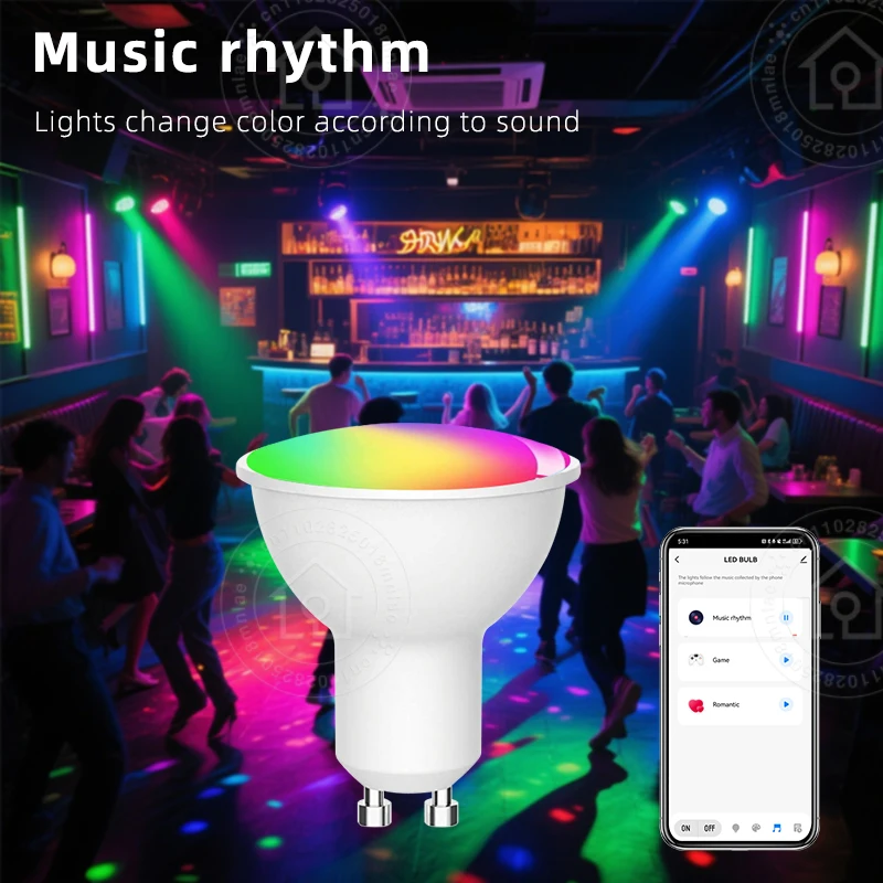 Smart LED Light Bulbs Tuya Smart WiFi GU10 5W 7W 9W 220V 110V Spotlight Works With Alexa Google Home Voice Control