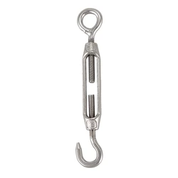 M4 Stainless Steel 304 Hook & Eye Turnbuckle Wire Rope Tension Pack Of 5