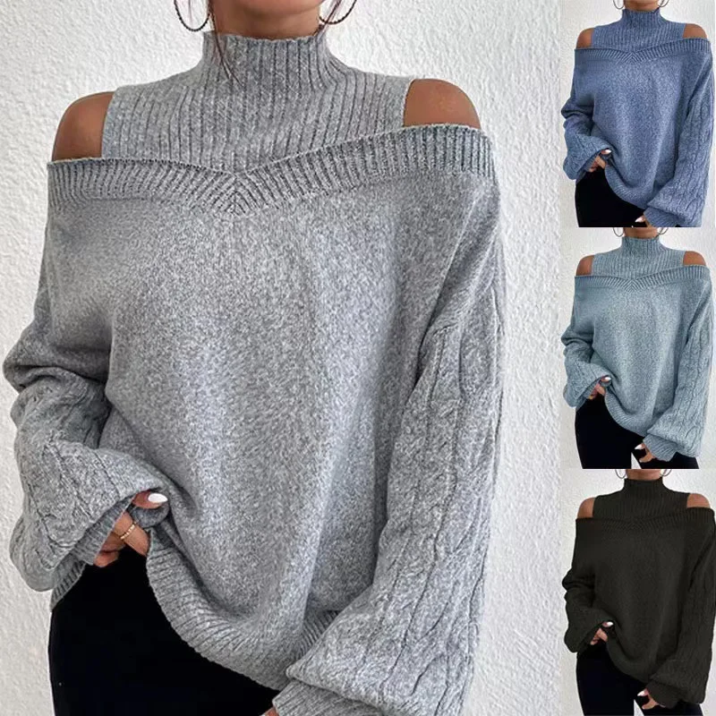 Women Autumn Winter Knitted Sweater