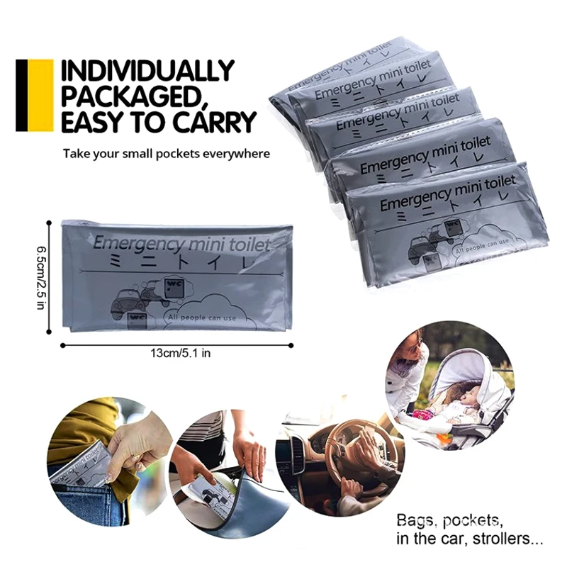Outdoor Emergency Urinate Bags 700ml For Baby Women Men urine bag