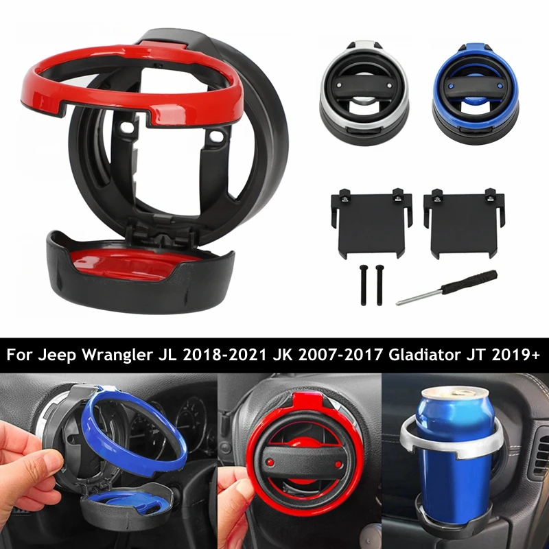 Car Foldable Drink Mount Bracket Abs Air Outlet Water Cup Holder For