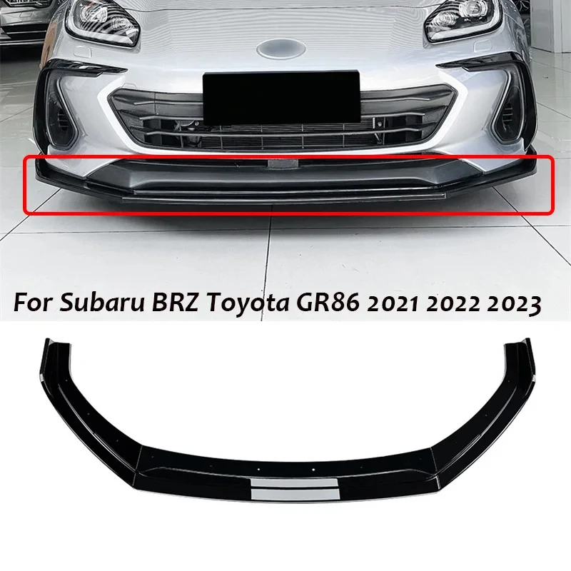 

For Subaru Brz 2021 2022 2023 Cars Accessories Car Front Bumper Lip Splitter Diffuser Body Kit Spoiler Bumper