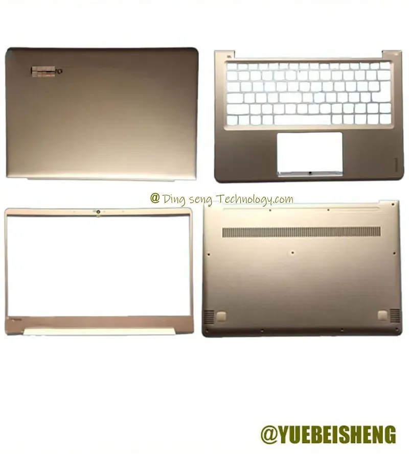 Yuebei sheng neu für lenovo air 13 ideapad 710s-13 710s-13ikb 710s-13isk hintere Abdeckung vordere Lünette obere Abdeckung unteres Gehäuse, golden