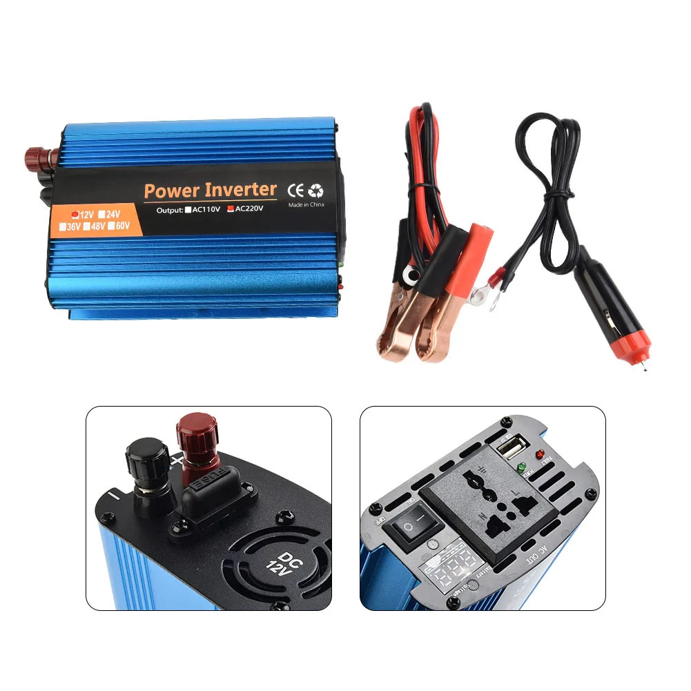 고품질 실용적인 전력 인버터 고출력 태양광 1세트 12V/24V-220V 4000W 액세서리 수정 정현파