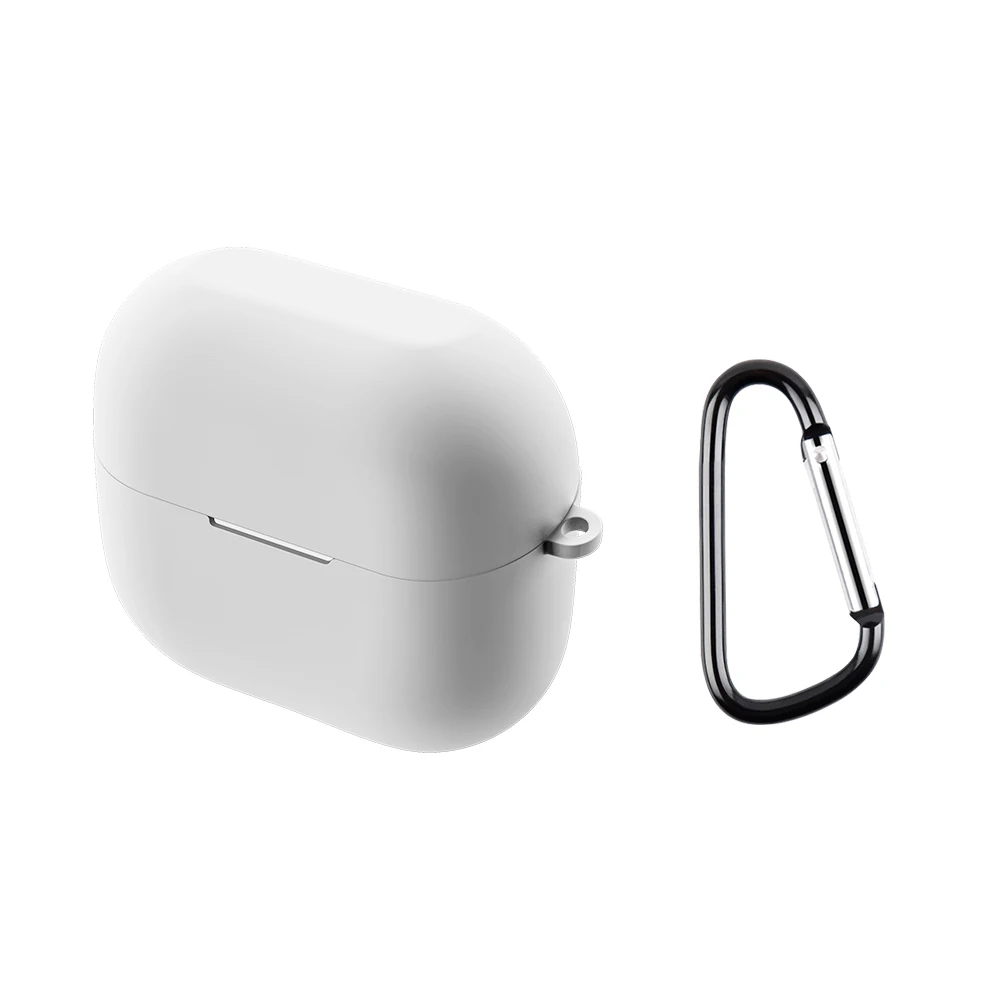 Silicone Shockproof Dust-Proof Earbuds Case with Keychain