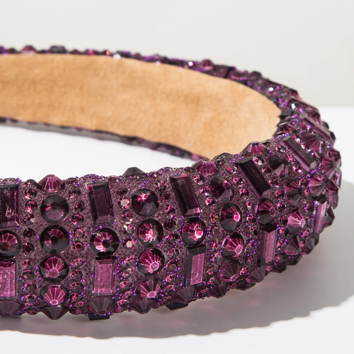 Damen Koreanischer Stil Samt-Blumen-Haarband Voll Glänzendes Strass-Breitband Elegantes Bankett-Mode-Haaraccessoire – Detail 25