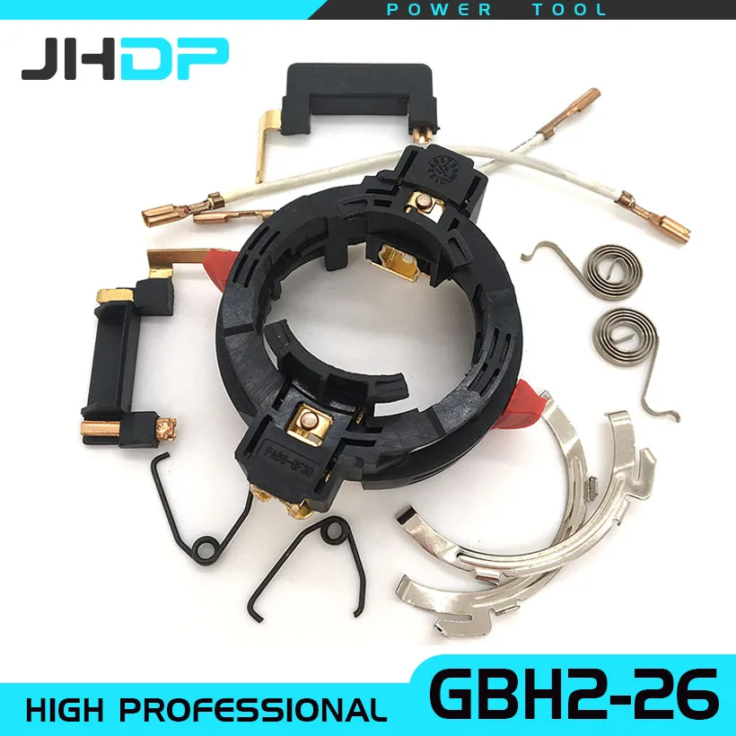 

Replacement For Bosch GBH 2-26 Carbon Brush Holder Set 11Pcs Spring Clip Pin Wire Rotary Hammer Spare Parts Power Tools Good