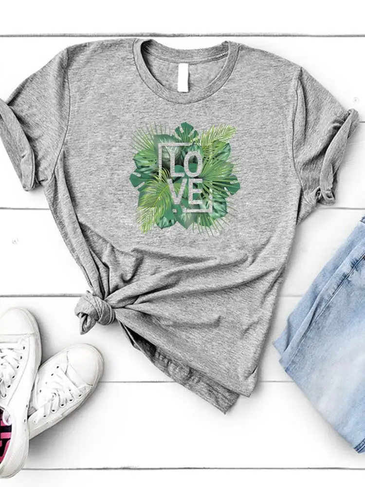 

Love Style Beach Holiday Women Clothes Graphic T-shirt Short Sleeve Summer Lady Fashion Print Female Shirt Tee