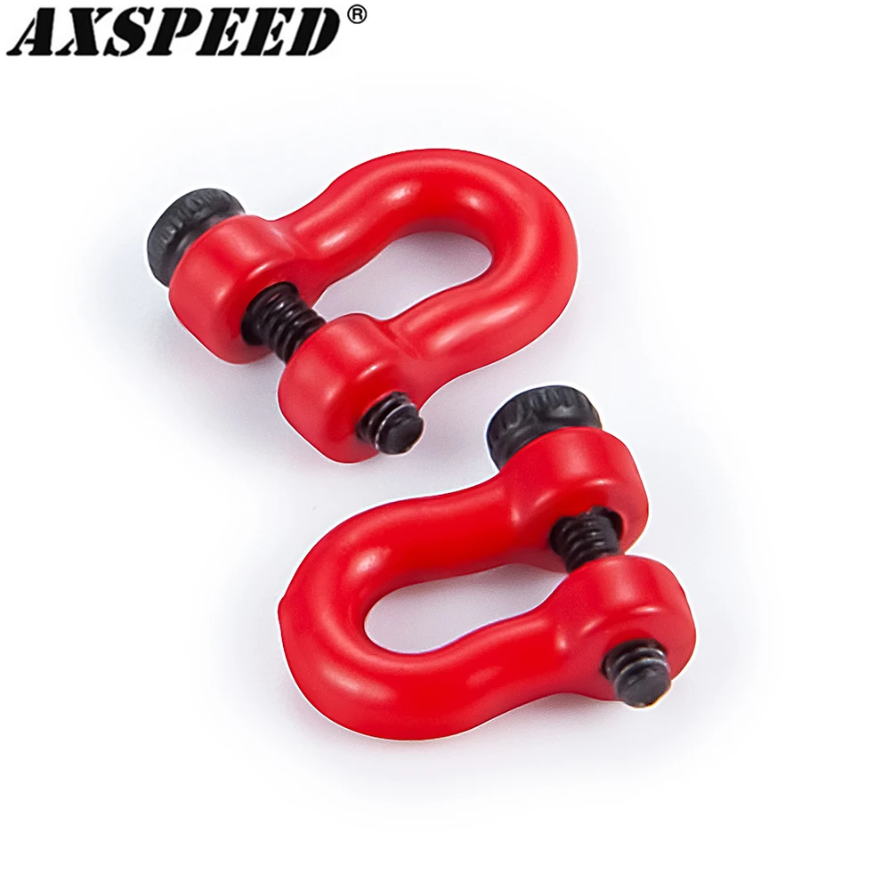 Axspeed Metal Trailer Hook U-Ring Tow Per 1/18 Rc Crawler Car Trx4M Bronco Defender Upgrade Parts