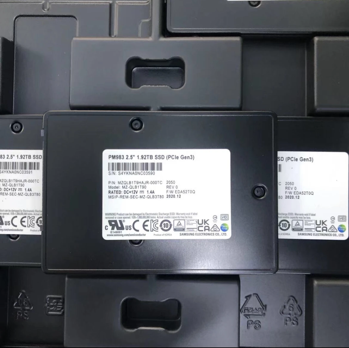 NVMe U.2  SSD  ָ Ʈ ũ ϵ ũ, HDD PCIe Gen3 x4 , PM983, 1.92TB, 3.84TB, 2.5 ġ, ǰ