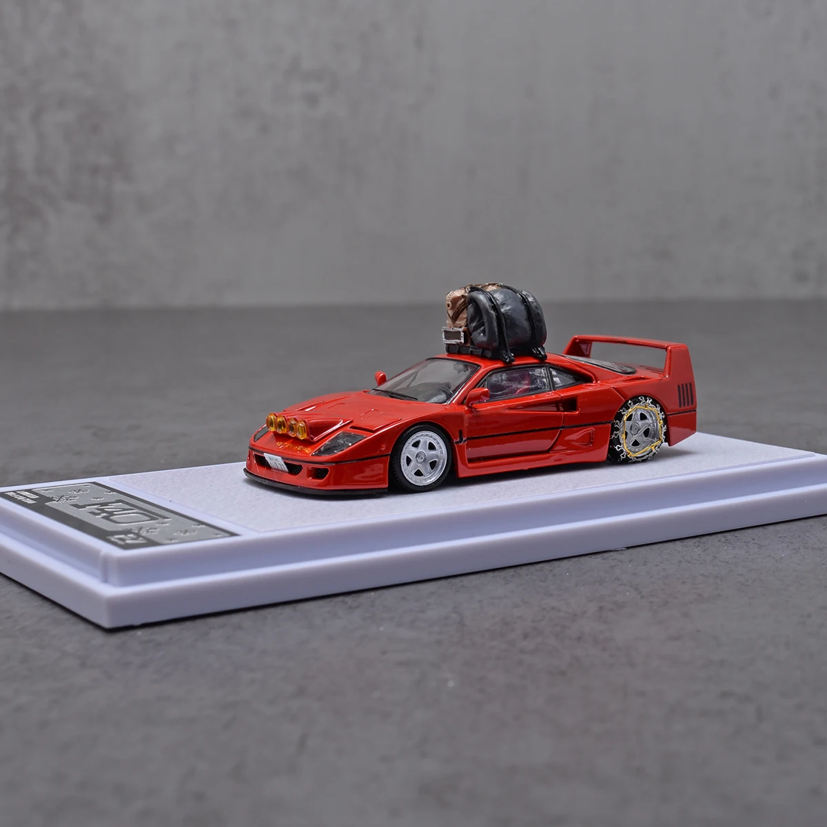 FY Diecast 1/64 Scale Ferrari F40 Rampante Snow Edition with Retractable Headlights Alloy Car Model Toys for Boys Gift 13 Sc4921e6efa6d4bfbb1864cbb1bbdebc5p