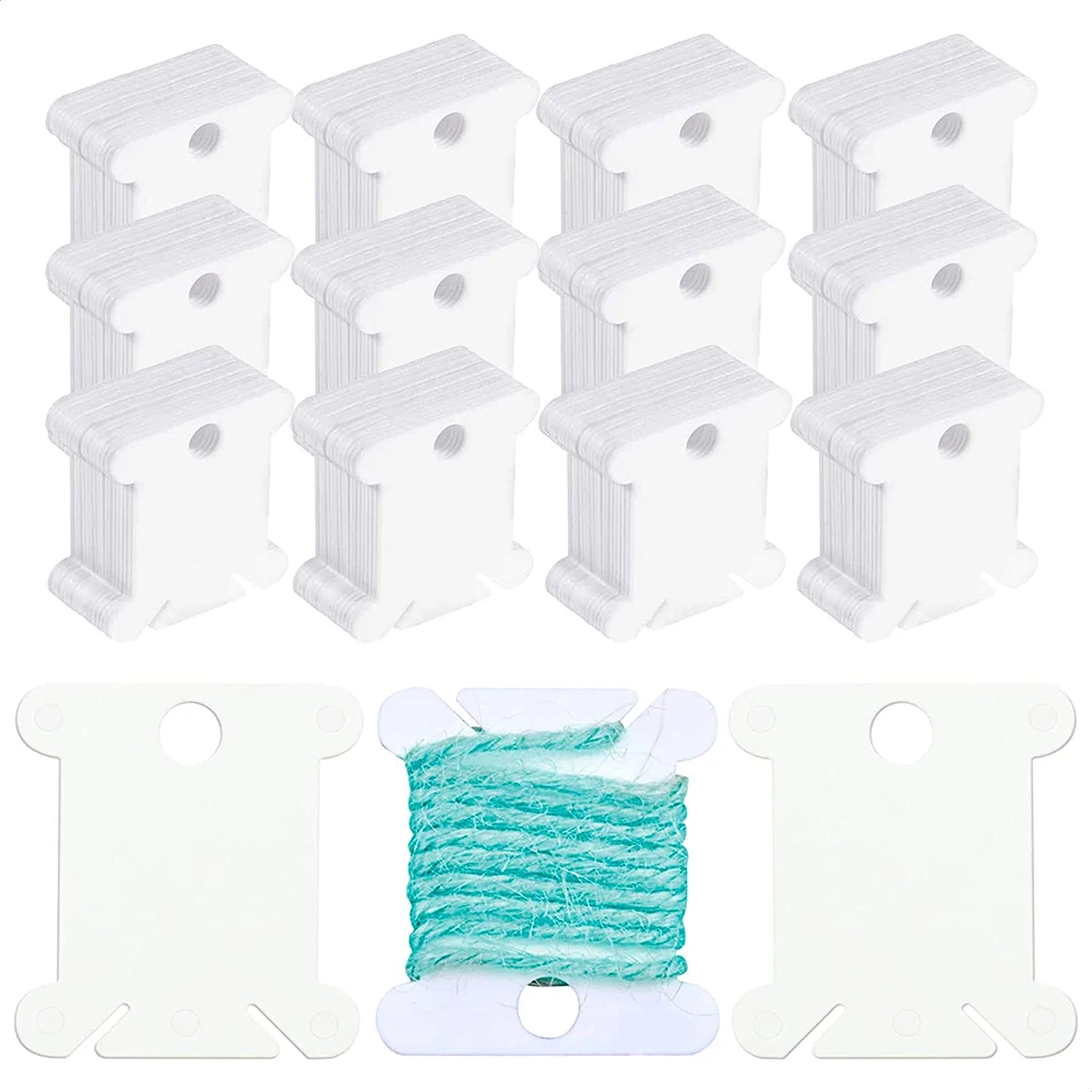 150pcs Plastic Floss Bobbins Embroidery Floss Organizer For Thread