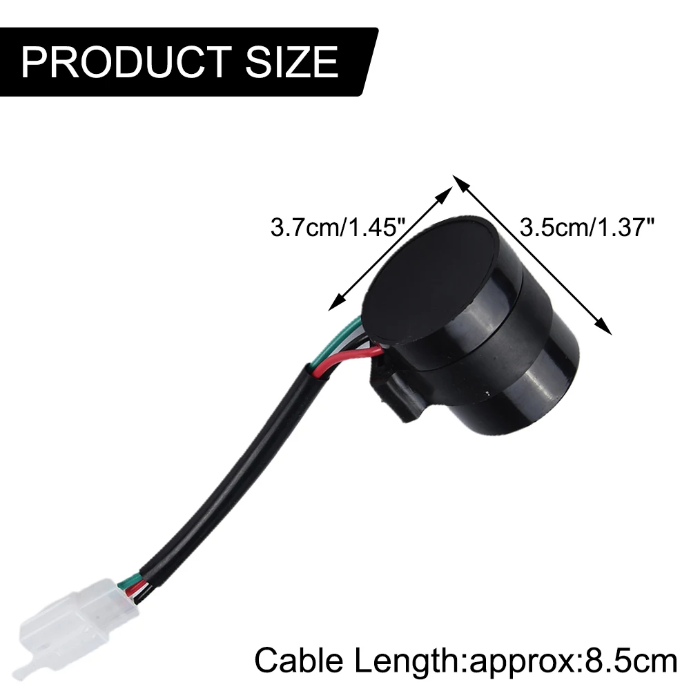 

Blinker Flasher Signal Flasher 3 Pin 3 Wire 80 Times/min Black Motorcycle Turn Signal 100W 12V DC 16cm/6.30in 17g