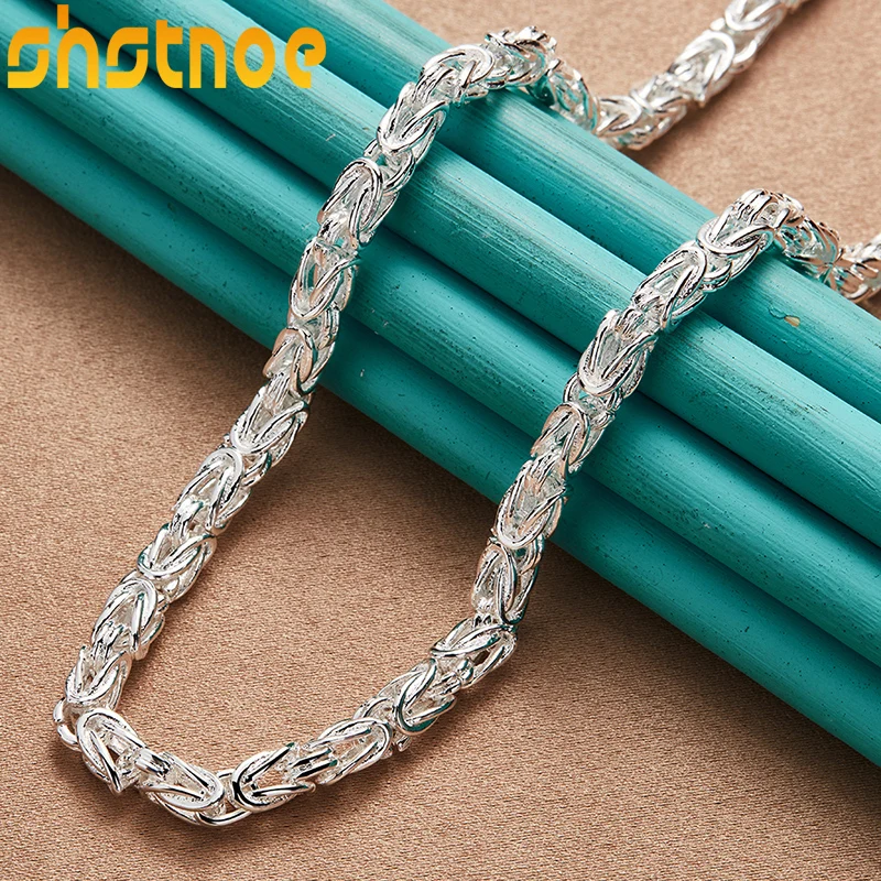 925 Sterling Silver Dragon Head Necklace 20 Inch Chain For Women Man