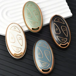 TPU Shell Fob Keychain Car Key Cover Case for Hyundai Grandeur GN7 Kona Ev 2023 lonic 7 Buttons Car Key Case Accessories