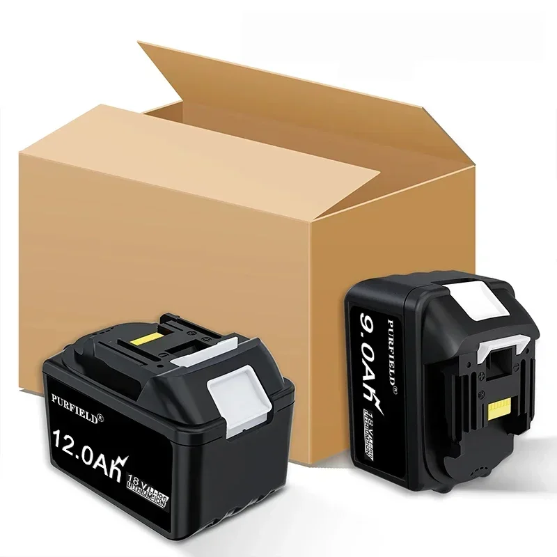 9Ah 12Ah Battery Replacement for Makita 18V Battery Compatible with 18 Volt BL1860B BL1850B BL1840B BL1830B BL1815B Batteries 6