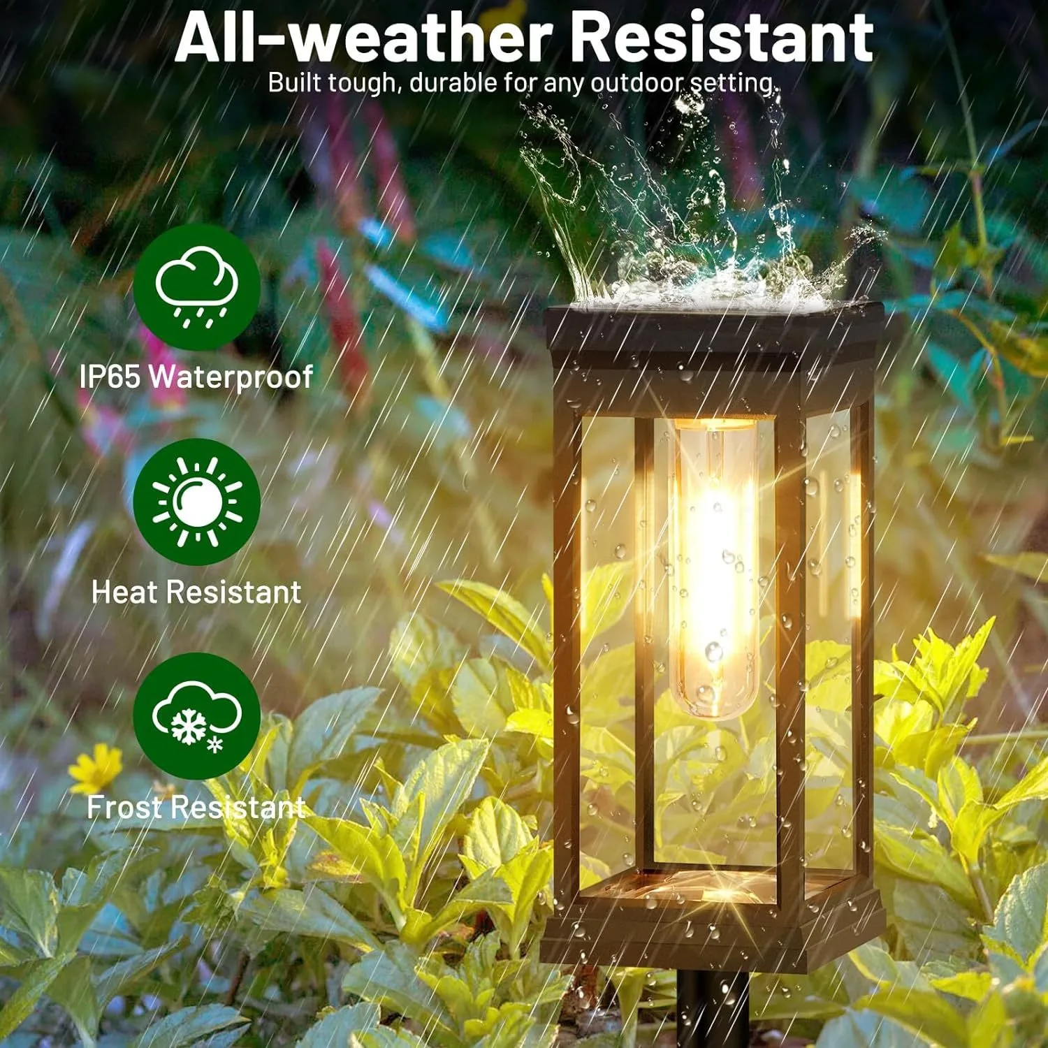 Solar tungsten lawn light outdoor LED tungsten light outdoor waterproof Ground plug solar lawn 10PCS