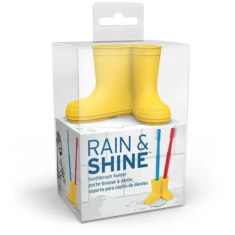 Silicone Toothbrush Holder Creative Rain Boots Toothbrush Organizer Cartoon Storage Stand Bathroom Products 브러쉬 케이스 ba&ntilde;o