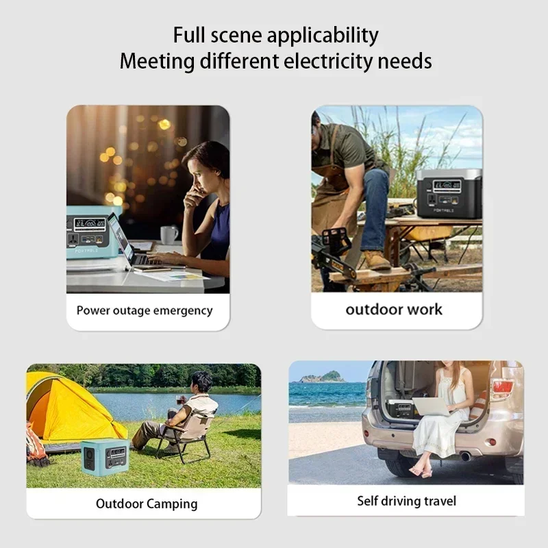 800W 40Ah-85Ah portable power bank, portable power station, outdoor emergency supply for camping outdoor RV homes
