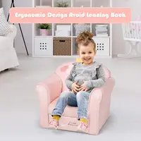 Kids Couch, Children's Sofa Armrest Chair with Pattern, Toddler Furniture w/Sturdy Wood Construction 1
