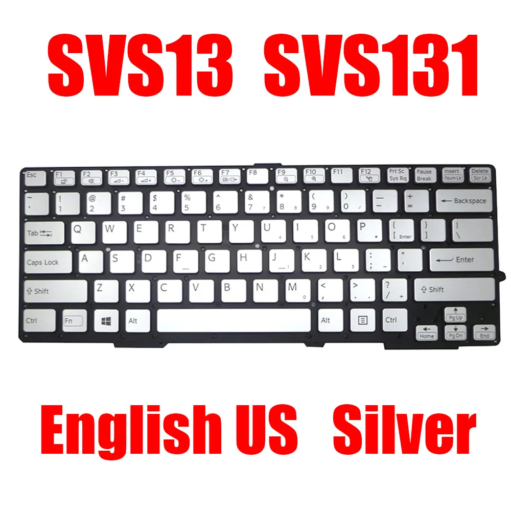 

English US Russia RU Laptop Keyboard For SONY SVS13 SVS131 149058811US 149061411US 149014351RU 149014851RU New