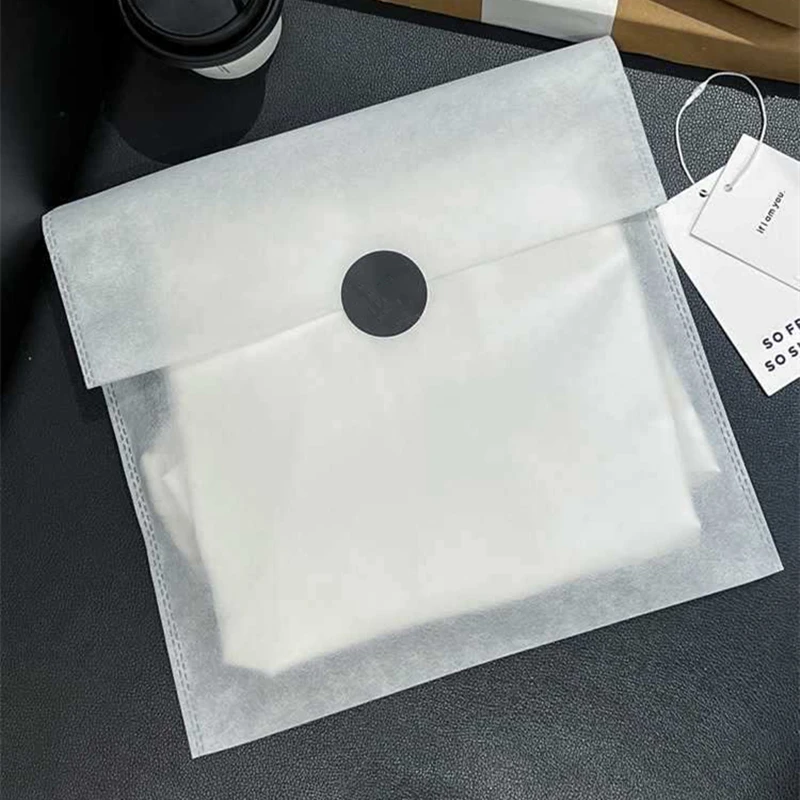 50pcs Thickened Non-woven Fabric Bag With Handle Large Capacity T-shirt Packaging Clothing Store Special Gift Bag 3