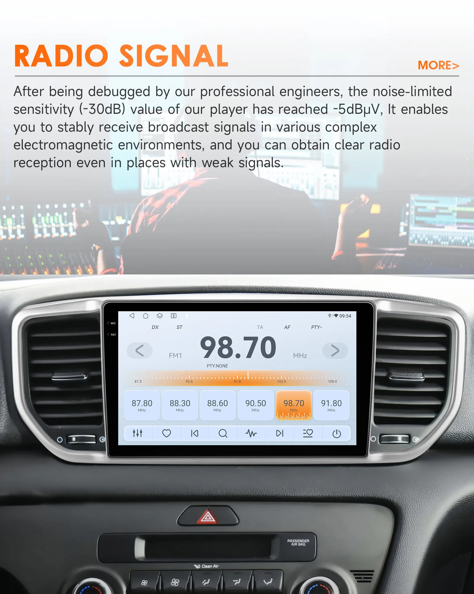 Hizpo 9-Zoll-Auto-Multimedia für Kia Sportage 4 QI KX5 2018–2021 Android Auto Navigation GPS Wireless Carplay Stereo Bluetooth – Detail 22