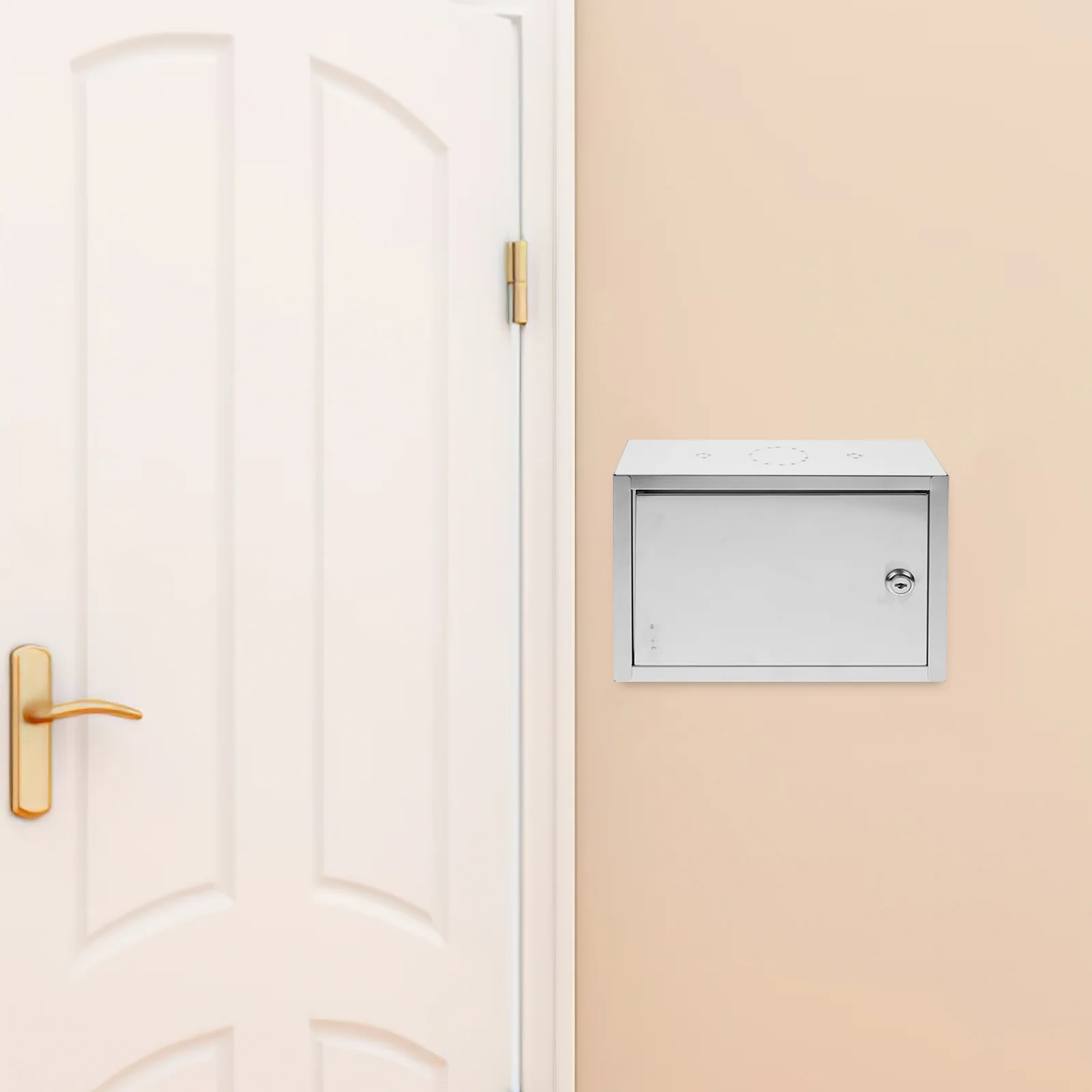 Milk Box Wall Mounted Mailbox Delivery Container Porch Package Holder Safe Outdoor Crate For Mails
