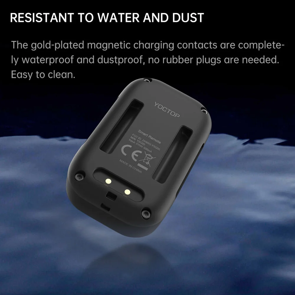 Wireless Smart Remote Control for GoPro Hero 10/9/8 Black/Max/7 Black/6 Black 80M Control Distance with Stick Mount Wrist Strap camera remote shutter button,camera remote shutter release