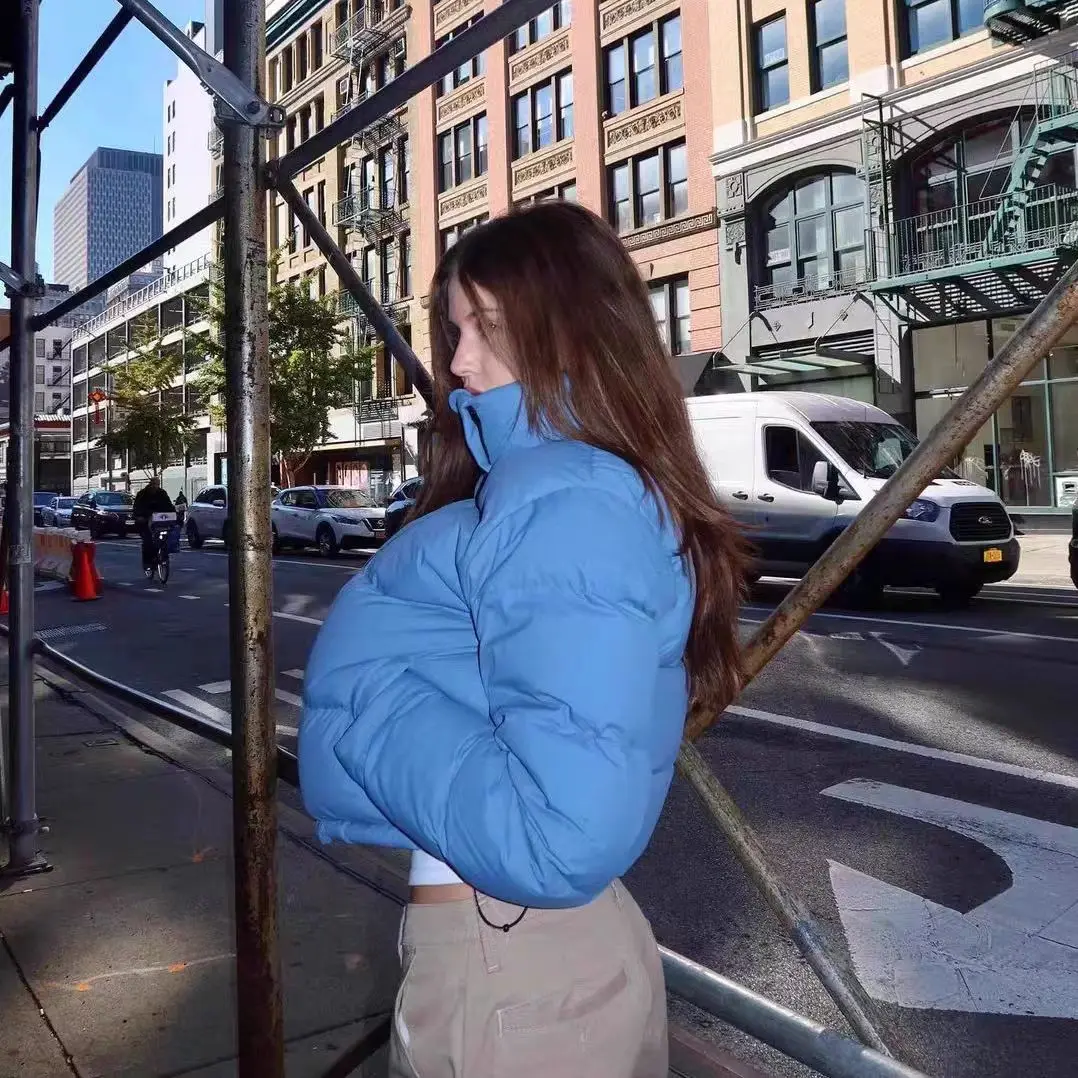 Aritzia Puff Ruby Same Style Winter Warmth 90 White Goose Down Blue Bread Jacket Down Jacket Female