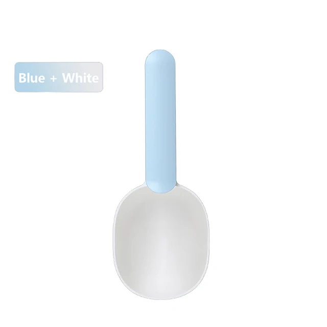 Dog Food Scoop Multifunctional Pet Feeding Spoon with Sealing Clip Grade Plastic Cat Food Dedicated Measuring Spoon 3