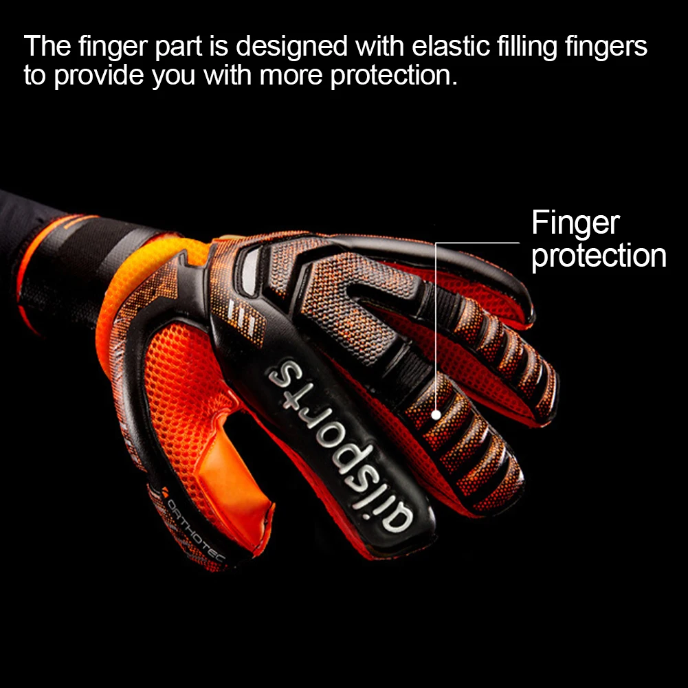 Kids Men Professional Soccer Goalkeeper Gloves 4mm Latex With Finger Protection Children Adults Football Goalie Gloves Protector