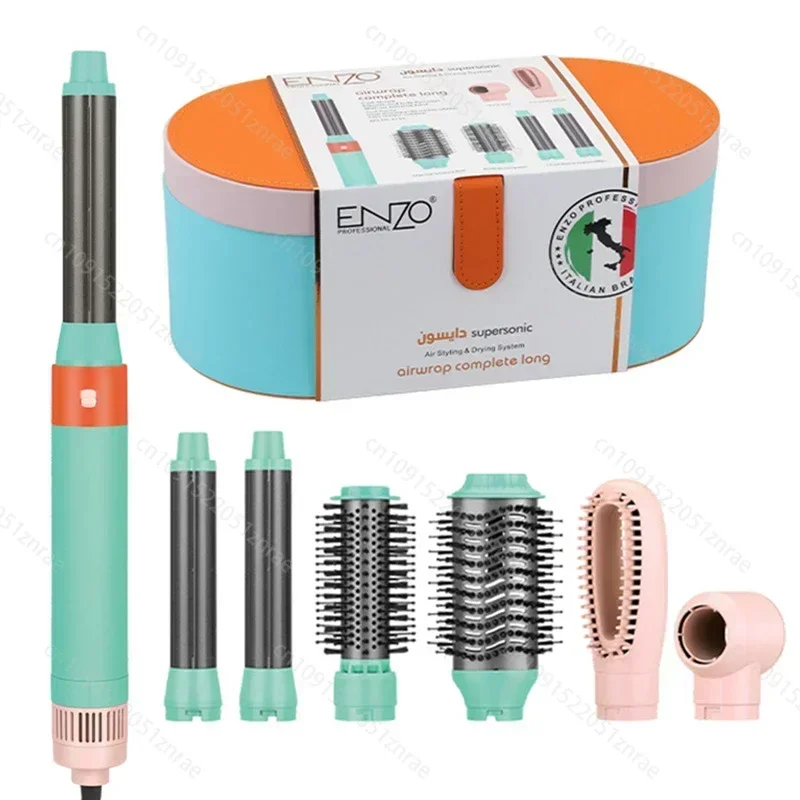 Professional Multi Functional Hair Straightener Curling Iron Hair Dryer Hot Air Comb Negative Ions Styling Tools Gift Box 5