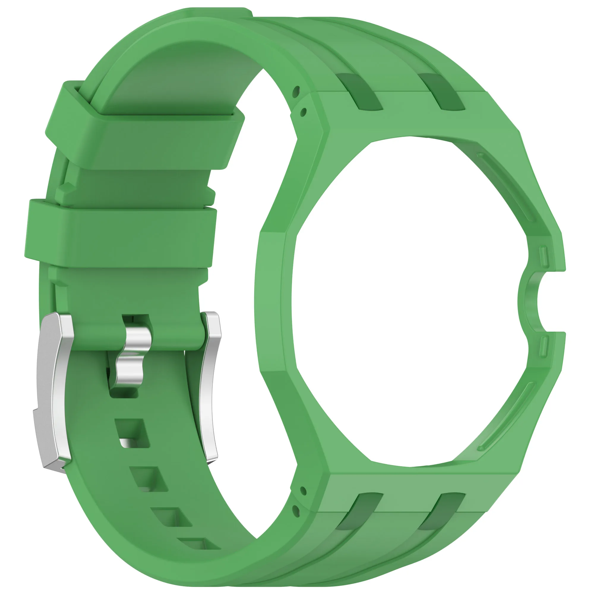 Silicone Strap with Integrated Watch Band and PC Case Accessories