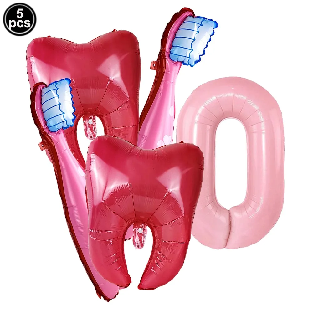 Dental Health Protection Themed Party Decor Foil Balloons
