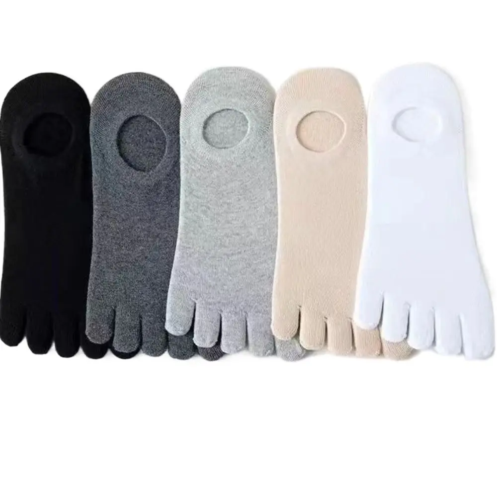 

Anti-skid Men's Five Toe Socks Fashion Simple Sport Sock Five Finger Invisible Socks Cotton Running Hosiery Men