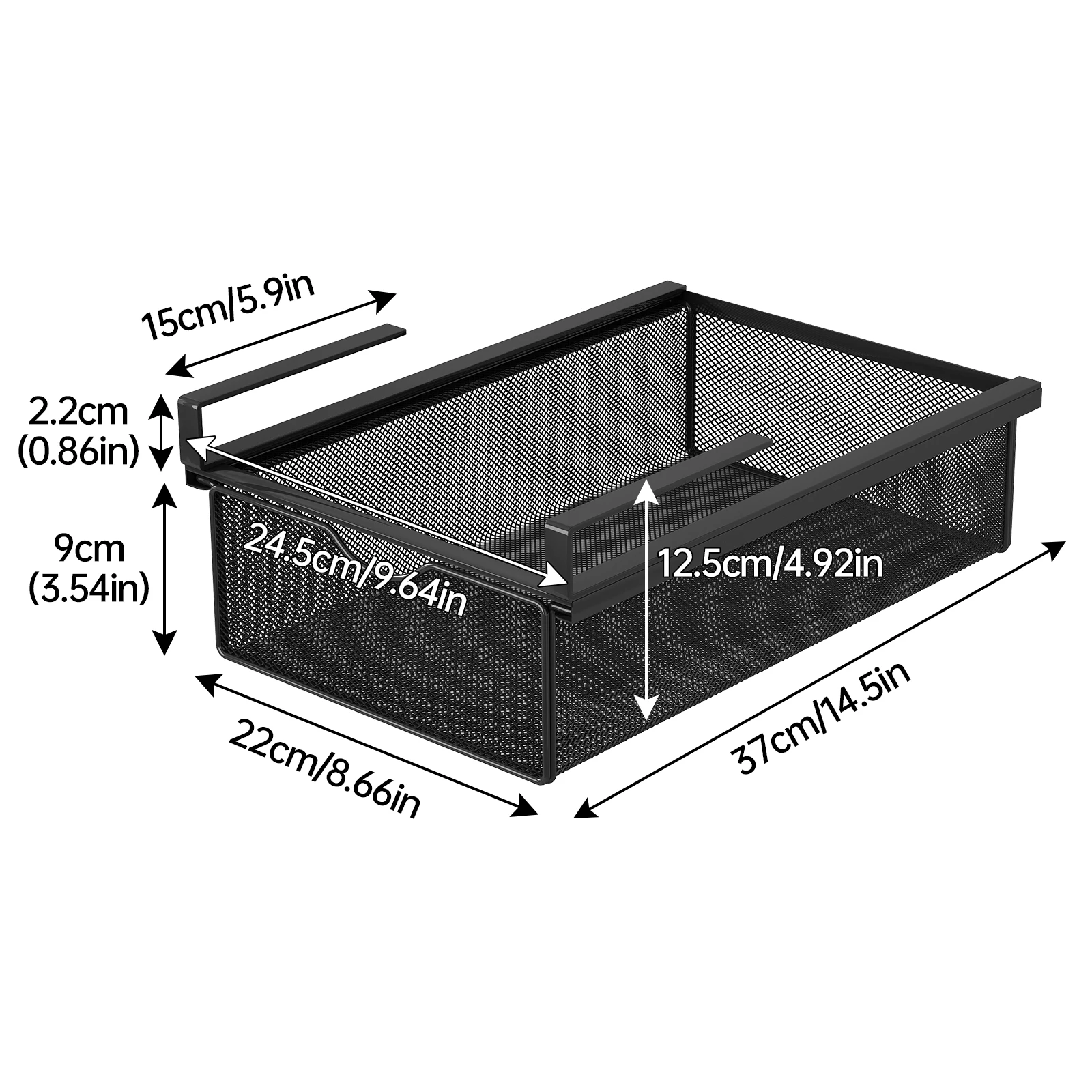 Çubuklu Masa Altı Çekmecesi, Masa Altında Görünmez Saklama Kutusu, İş İstasyonu Dönüşüm Aracı, Öğrenci Masası Yan Rafı