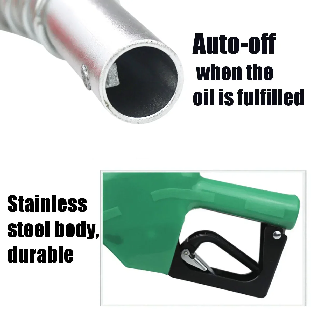 Stainless Steel refilling nozzle gun Automatic Cut off Fuel Refilling Nozzle Diesel Oil Dispensing Tool Oil Water Refueling Gun