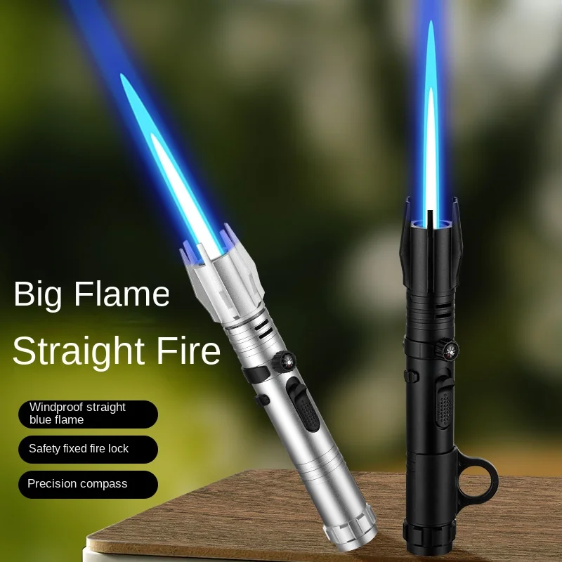 High Firepower Torch Flame Jet Gas Lighter Spray Gun Kitchen Smoking Accessories Windproof Turbo Jewelry Welding Cigar Lighters gas lighter lighter cover